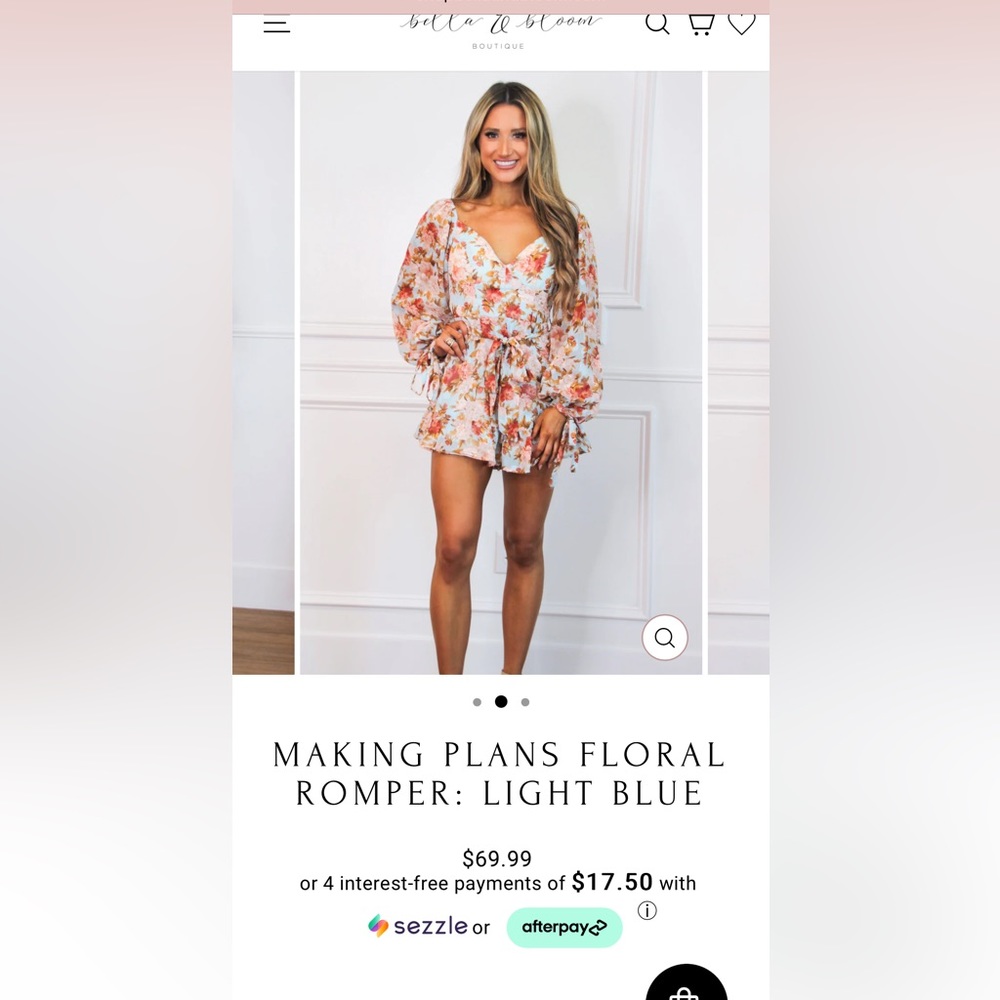 Bella and Bloom romper.